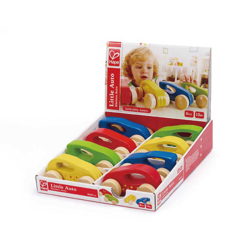 MINI COCHES DE MADERA HAPE