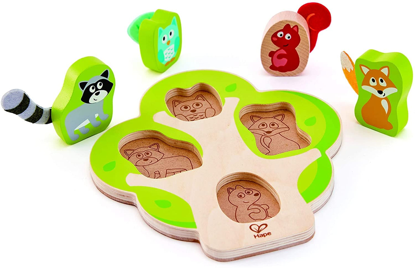 PUZZLE DESCUBRE QUIEN ESTA EN EL ARBOL HAPE