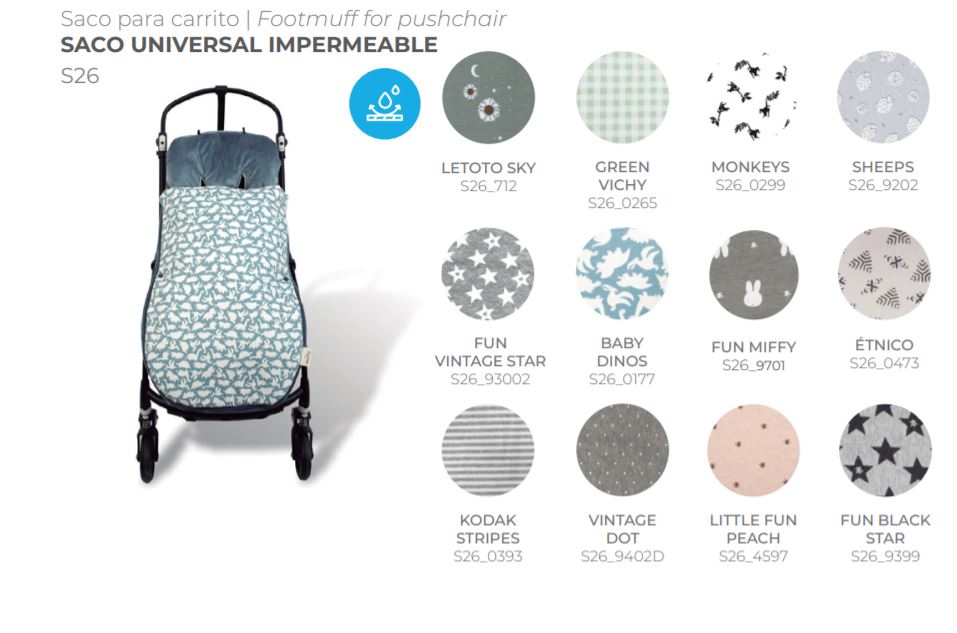FUNDA BCN SACO DE INVIERNO SILLA DE PASEO
