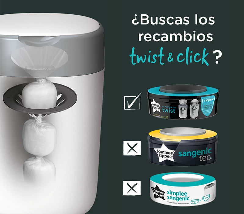 PACK 3 RECAMBIOS PARA CONTENEDORES TWIST